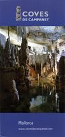 Les grottes de Campanet à Majorque. Prospectus des grottes de Campanet. Cliquer pour agrandir l'image.