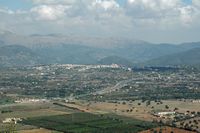 De stad Campanet in Majorca - Campanet uitzicht vanaf Santa Magdalena in Inca. Klikken om het beeld te vergroten.