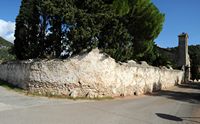 La ville de Campanet à Majorque. L'ermitage Saint-Michel (ermita de Sant Miquel). Cliquer pour agrandir l'image.