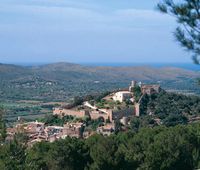 Het kasteel van Capdepera in Majorca - Locatie van het kasteel van Capdepera in Majorca. Klikken om het beeld te vergroten.