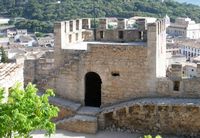 O castelo de Capdepera em Maiorca - A torre sua beberá (autor Knörz). Clicar para ampliar a imagem.