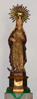 Le château de Capdepera à Majorque. Statue de la Vierge de l'Espérance (auteur Olaf Tausch). Cliquer pour agrandir l'image.