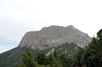 De stad Escorca in Majorca - Puig Major de Son Torrella. Klikken om het beeld te vergroten.