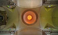 El santuario de Bonany de Petra en Mallorca - Cúpula de la iglesia. Haga clic para ampliar la imagen.