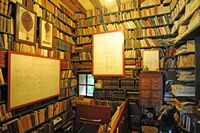 The Finca Els Calderers Sant Joan Mallorca - The archive room of the mansion. Click to enlarge the image.