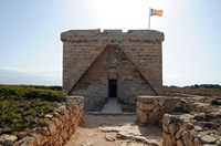 Die Stadt Sant Llorenç des Cardassar Mallorca - Der Turm von der Punta de n'Amer. Klicken, um das Bild zu vergrößern.