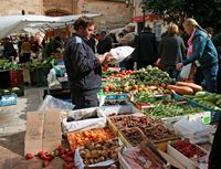 A cidade de Sineu em Maiorca - O mercado Sineu (autor Frank Vincentz). Clicar para ampliar a imagem.