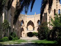 La ciudad de Son Servera en Mallorca - La nueva iglesia (autor Olaf Tausch). Haga clic para ampliar la imagen.