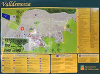 De stad Valldemossa in Majorca - Plan van Valldemossa. Klikken om het beeld te vergroten.