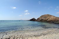 L'île de Los Lobos à Fuerteventura. La Caleta de la Rasca. Cliquer pour agrandir l'image dans Adobe Stock (nouvel onglet).