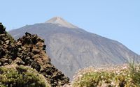 The Teide National Park in Tenerife. The Pico del Teide seen from the botanical garden. Click to enlarge the image in Adobe Stock (new tab).