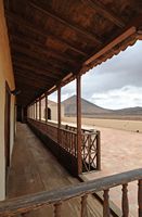 La Casa de los Coroneles en La Oliva en Fuerteventura. Terraza. Haga clic para ampliar la imagen Adobe Stock (nueva pestaña).