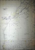De geschiedenis van de Canarische Eilanden. Oude kaart van de visserij op de Canarische Eilanden. Klikken om het beeld te vergroten.