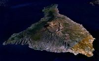 The island of Tenerife in the Canary Islands. Satellite Image. Click to enlarge the image.