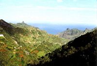 O parque rural de Anaga em Tenerife. Perto Igueste de San Andrés. Clicar para ampliar a imagem.