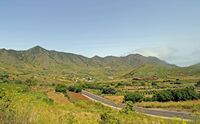 O parque rural de Teno em Tenerife. Desde o mirodouro de Tabaiba, Las Portelas. Clicar para ampliar a imagem.