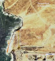 Das Dorf und die Naturdenkmal von Ajuy in Fuerteventura. Karte Naturdenkmal (Autor Frank Vincentz). Klicken, um das Bild zu vergrößern