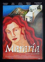 Le village de Femés à Lanzarote. Affiche du film Mararía. Cliquer pour agrandir l'image.