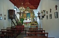The village of Masca in Tenerife. Inside the church. Click to enlarge the image.