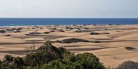 Le village de Maspalomas à Grande Canarie. Dunes. Cliquer pour agrandir l'image.