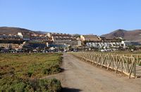 Das Dorf von Morro del Jable auf Fuerteventura. Tor Saladar Jandía (Autor Frank Vincentz). Klicken, um das Bild zu vergrößern