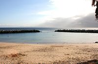 A aldeia de Playa Blanca em Lanzarote. A praia de Flamingo (autor Frank Vincentz). Clicar para ampliar a imagem.