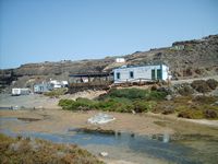 A aldeia de Puertito de Los Molinos em Fuerteventura. Restaurant Pon (autor Xosema). Clicar para ampliar a imagem.