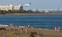 The town of Puerto del Carmen in Lanzarote. Matagorda Beach. Click to enlarge the image.