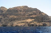 The village of Puerto de Santiago in Tenerife. Cliff of Los Gigantes. Click to enlarge the image.