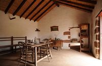 Le village de Tefía à Fuerteventura. La Alcogida, salle à manger de la maison numéro 2. Cliquer pour agrandir l'image.