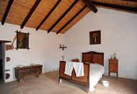 Das Dorf Tefía Fuerteventura. Alcogida, Schlafzimmer des Hauses Nr 4. Klicken, um das Bild zu vergrößern