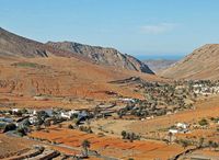 Il villaggio di Vega de Río Palmas a Fuerteventura. il villaggio. Clicca per ingrandire l'immagine.