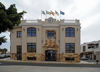 La città di Antigua a Fuerteventura. Il municipio. Clicca per ingrandire l'immagine.