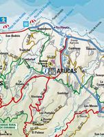 La ville d'Arucas à Grande Canarie. Carte de la commune. Cliquer pour agrandir l'image.