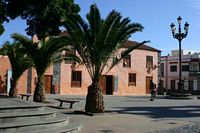 De stad Garachico in Tenerife. Hotel Quinta Roja. Klikken om het beeld te vergroten.