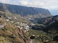 The city of Agulo in La Gomera. Click to enlarge the image.