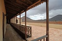 La Casa de los Coroneles em La Oliva em Fuerteventura. O terraço Clicar para ampliar a imagem.