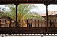 La città di La Oliva a Fuerteventura. Galleria di Casa de los Coroneles. Clicca per ingrandire l'immagine.