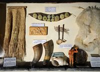 O Museu etnográfico Tanit em San Bartolome em Lanzarote. Utensílios Guanche, Museu Tanit. Clicar para ampliar a imagem.