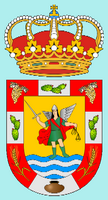 Die Stadt San Miguel de Abona auf Teneriffa. Wappen (Jerbez Autor). Klicken, um das Bild zu vergrößern