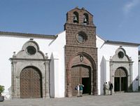 The town of San Sebastián in La Gomera. Church of the Assumption. Click to enlarge the image.