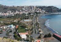 A cidade de San Sebastián de La Gomera. Baía. Clicar para ampliar a imagem.
