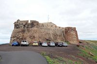Le château Sainte-Barbe à Teguise à Lanzarote. L'enceinte. Cliquer pour agrandir l'image.