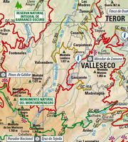 La ville de Valleseco à Grande Canarie. Carte de la commune. Cliquer pour agrandir l'image.