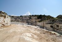 A stone quarry of Brač with Povlja. Click to enlarge the image in Adobe Stock (new tab).