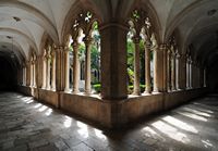 Dominican monastery, gallery cloister. Click to enlarge the image in Adobe Stock (new tab).