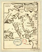 Mapa antigo das ilhas Elafitas. Clicar para ampliar a imagem.