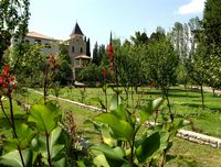 El monasterio de Visovac (autor N.P. Krka). Haga clic para ampliar la imagen.