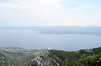 Sight on the channel of Hvar since Vidova Gora. Click to enlarge the image.