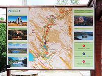 Plan des Nationalparks von Krka. Klicken, um das Bild zu vergrößern.